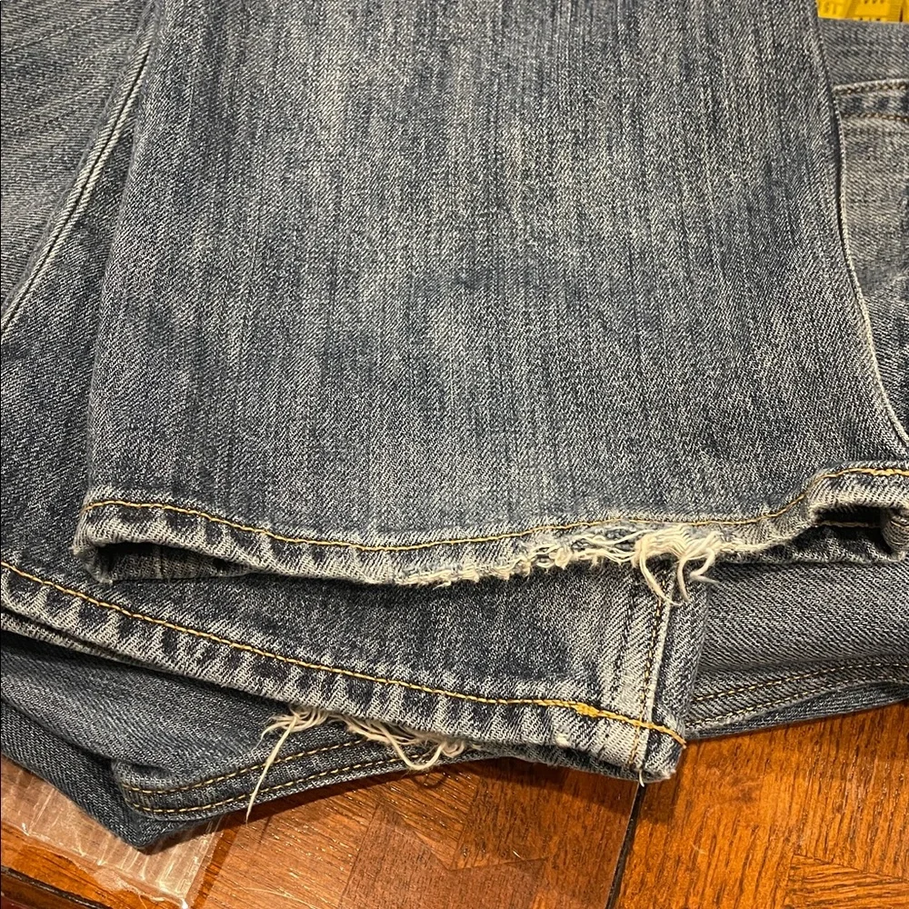 Banana Republic Men's Faded Blue Jeans Distressed Straight 31x32 2012 Y2K indigo